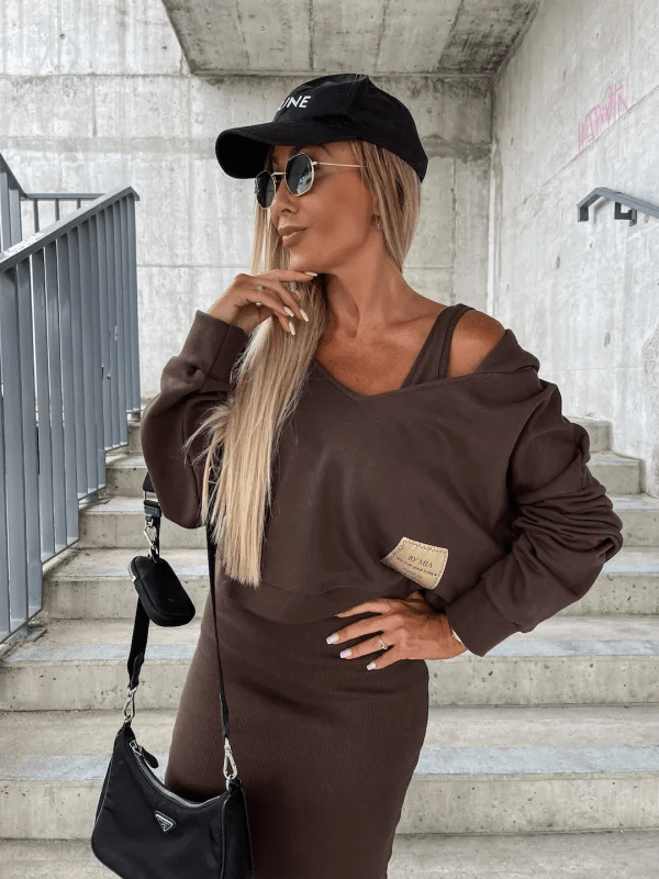 Evandra | Lagen-Strick- und Kleid-Set