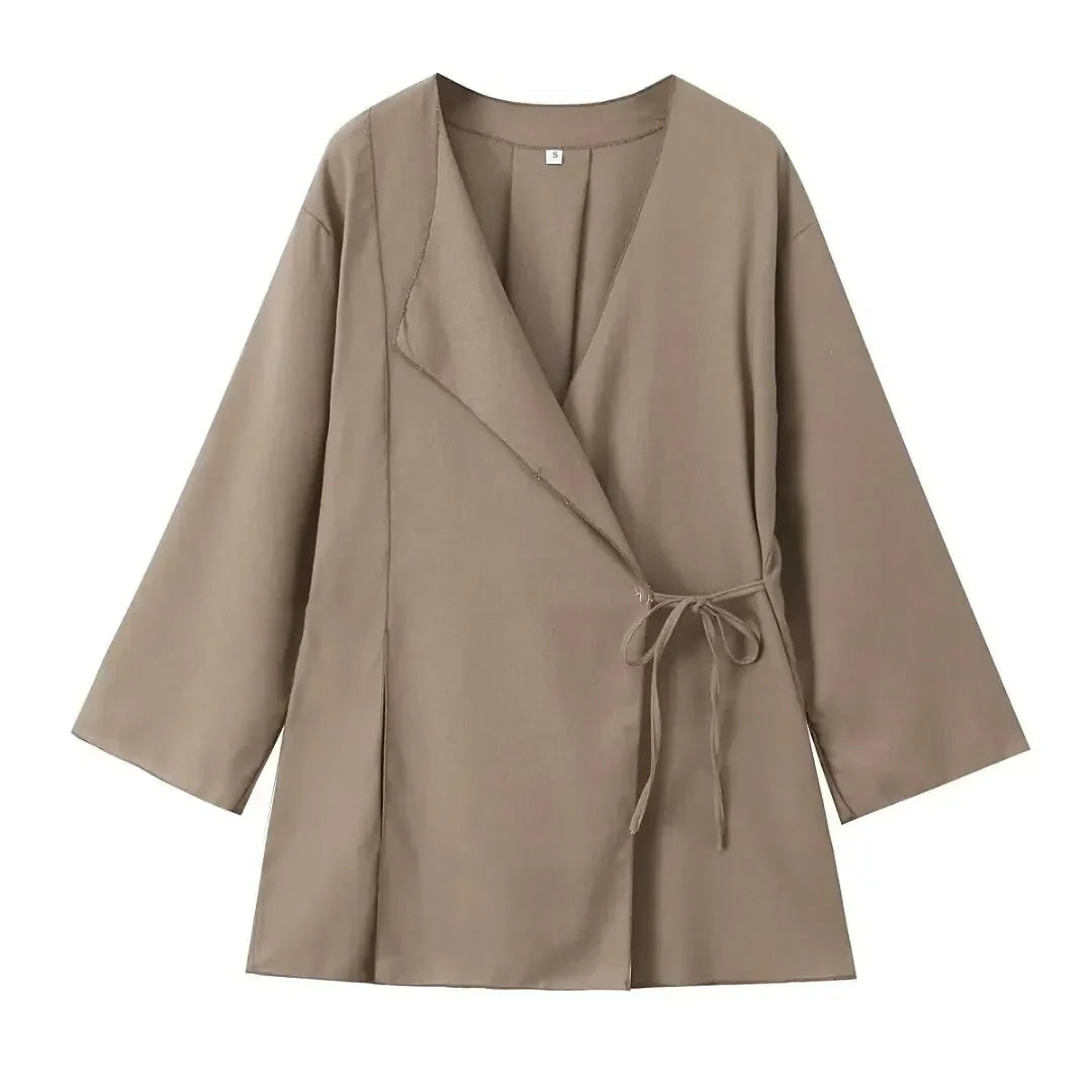 Selah | Elegantes zweiteiliges Wickeltop und Hose