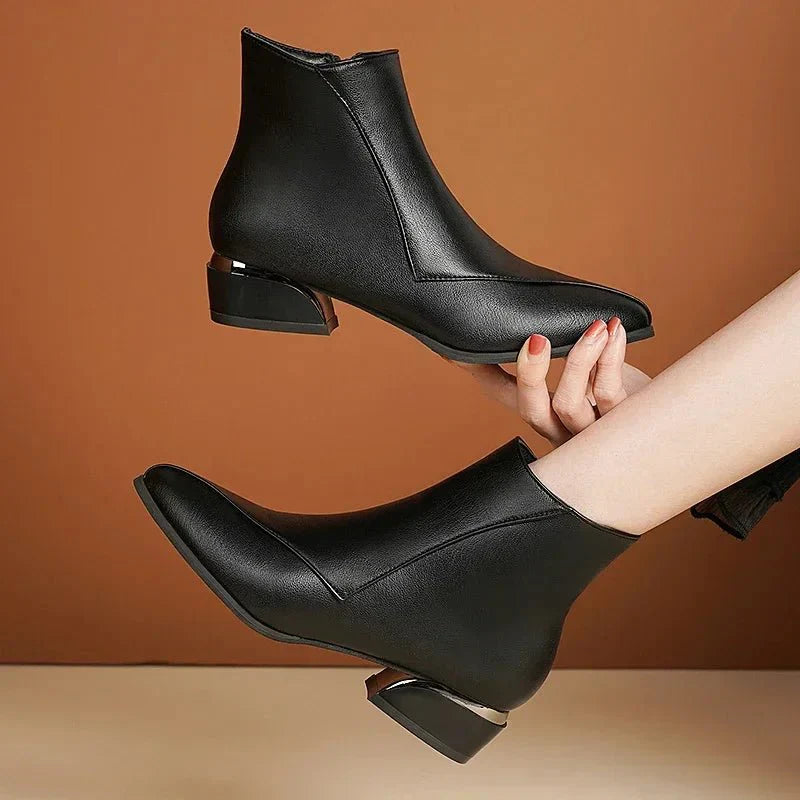 Xanthe | Stylische Stiefeletten mit Blockabsatz