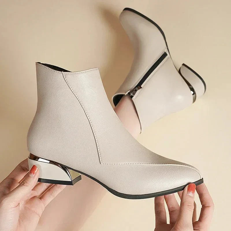 Xanthe | Stylische Stiefeletten mit Blockabsatz