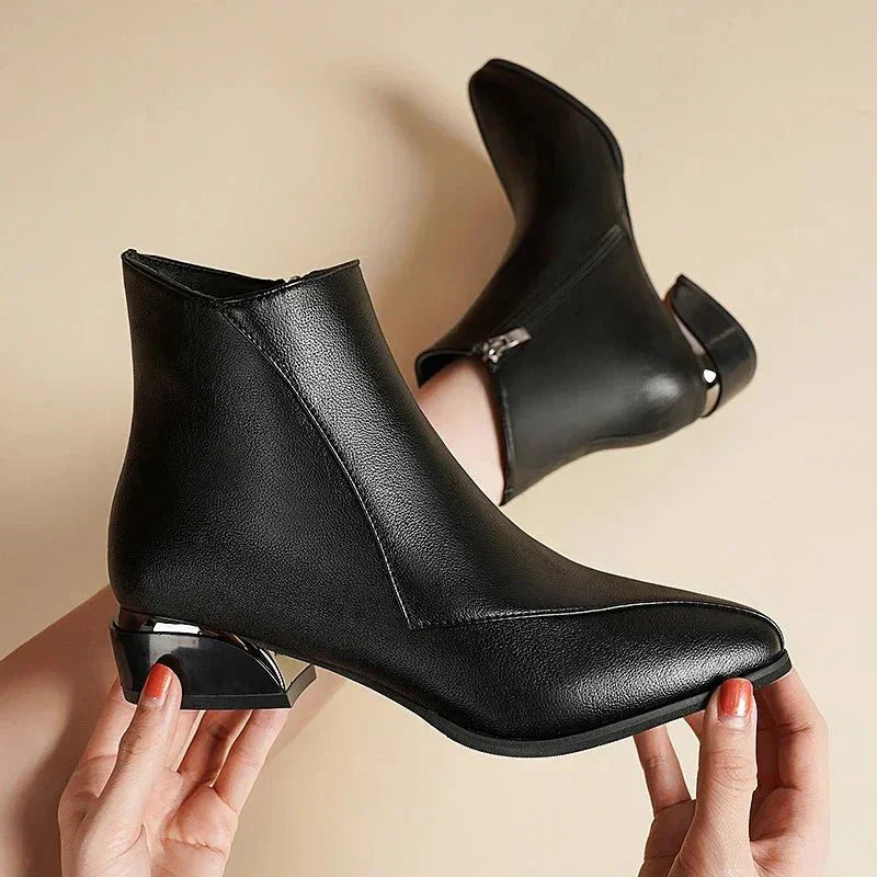 Xanthe | Stylische Stiefeletten mit Blockabsatz
