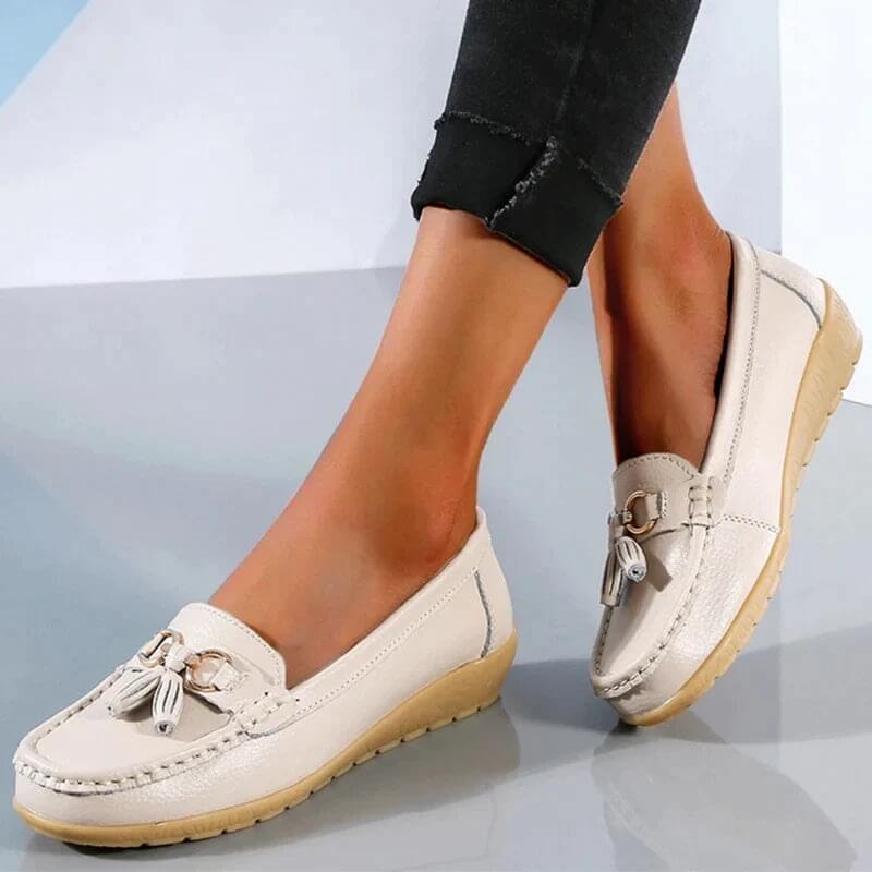 Natalie | Zeitlose flache Loafer-Schuhe