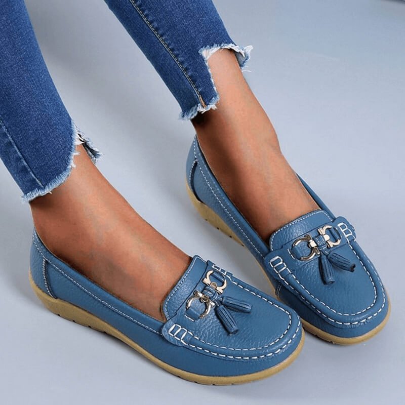 Natalie | Zeitlose flache Loafer-Schuhe
