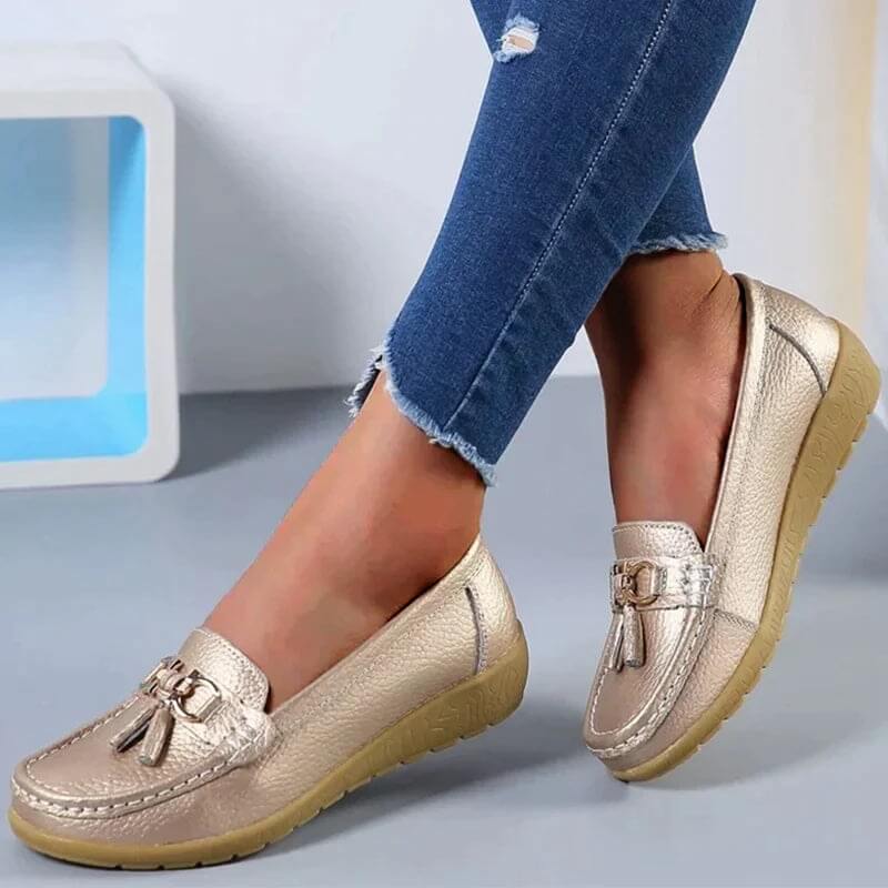 Natalie | Zeitlose flache Loafer-Schuhe