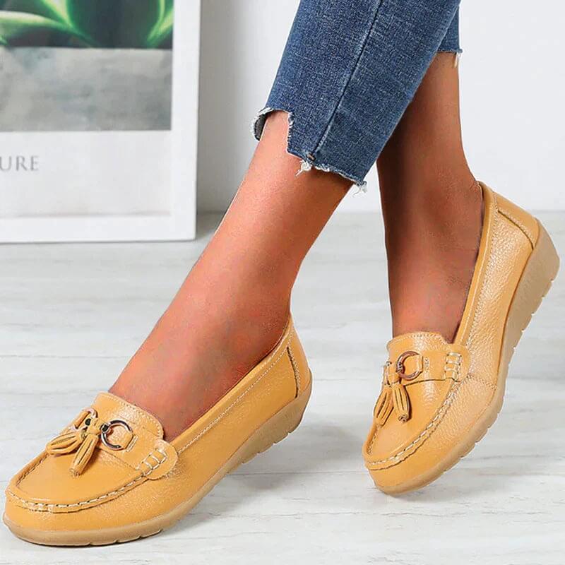 Natalie | Zeitlose flache Loafer-Schuhe