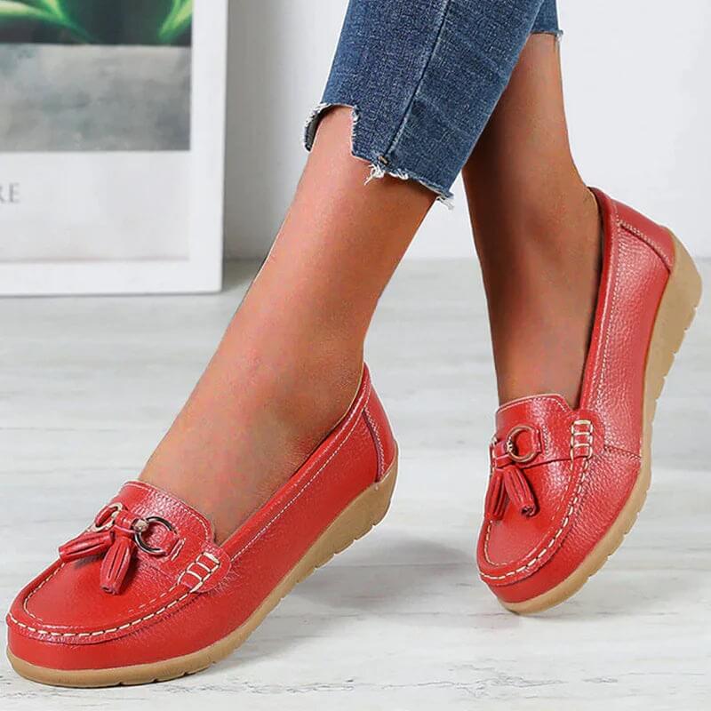 Natalie | Zeitlose flache Loafer-Schuhe