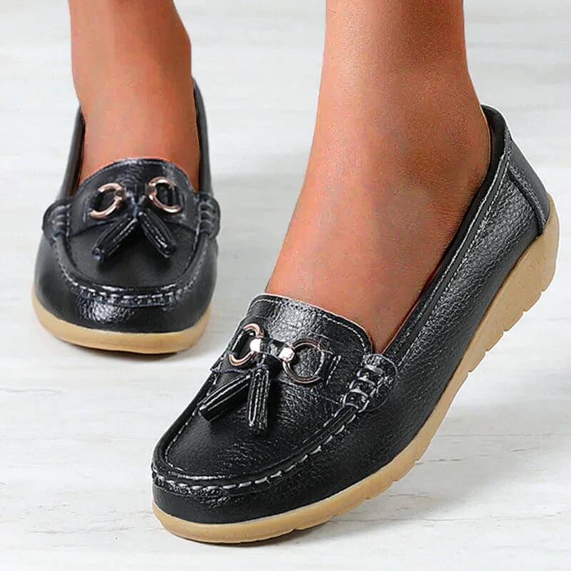 Natalie | Zeitlose flache Loafer-Schuhe