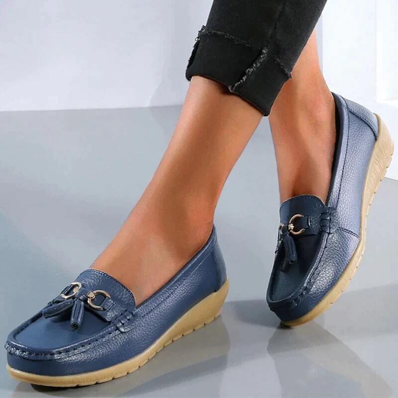 Natalie | Zeitlose flache Loafer-Schuhe