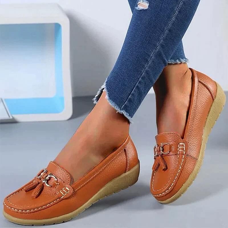 Natalie | Zeitlose flache Loafer-Schuhe