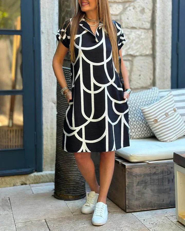 Virellyn | Bedrucktes Freizeitkleid