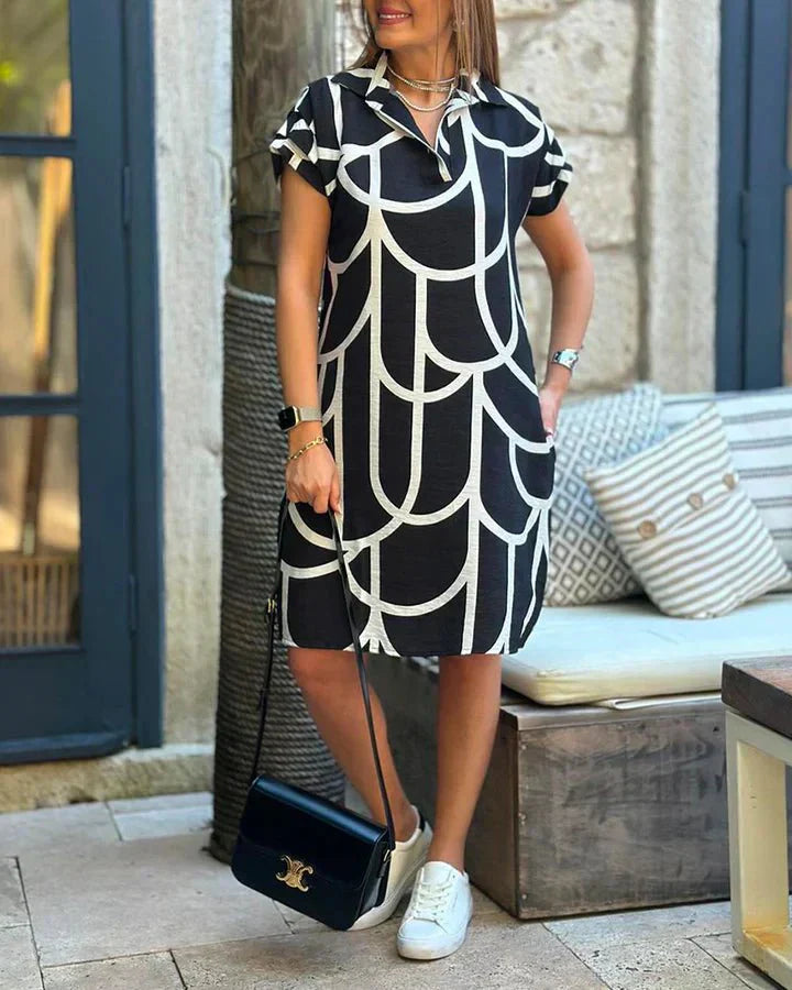 Virellyn | Bedrucktes Freizeitkleid