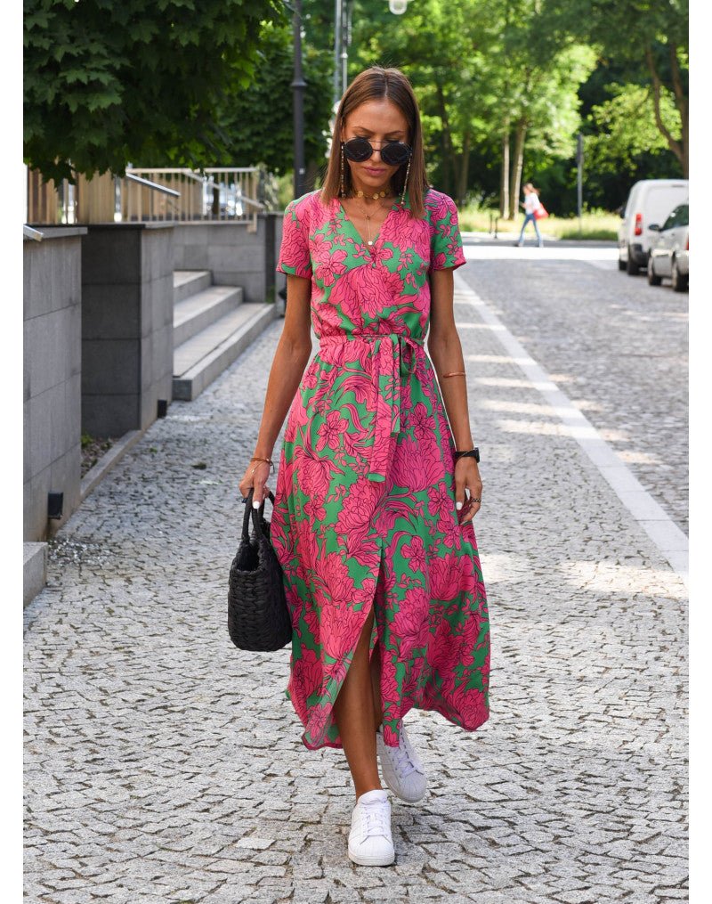 Leopolda | Wickelkleid mit Blumenmuster