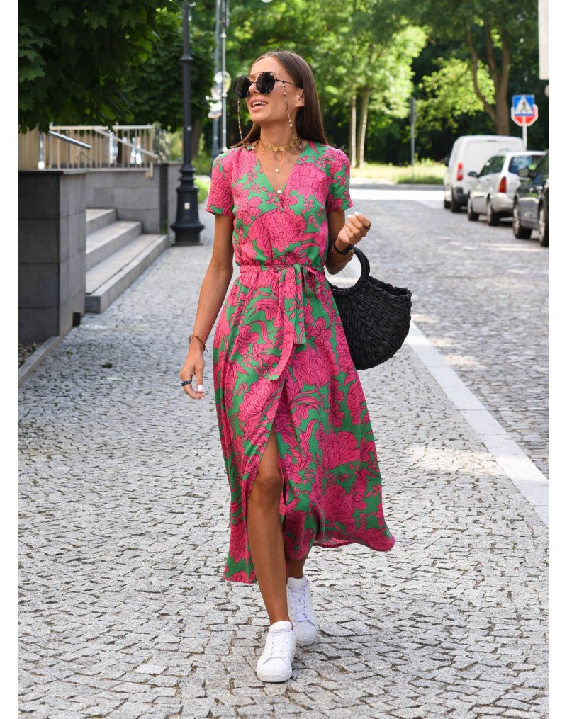 Leopolda | Wickelkleid mit Blumenmuster