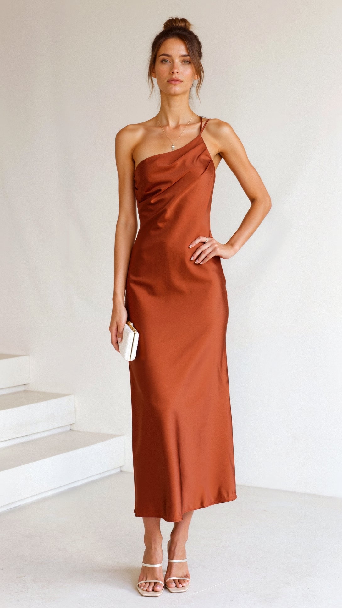 Eira | Stilvolles asymmetrisches Midikleid