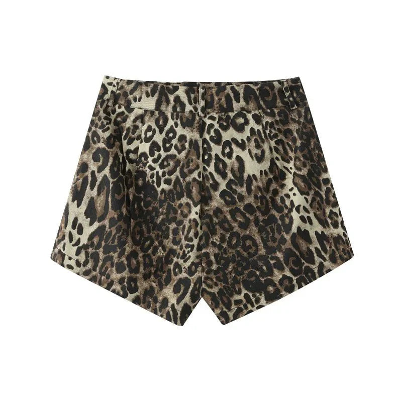 Luzia | Lässige Shorts mit Leopardenmuster