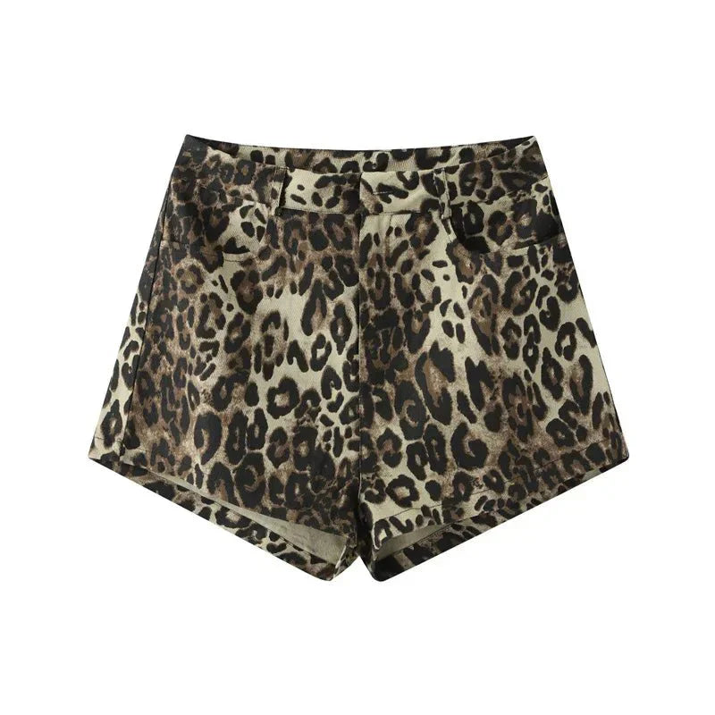 Luzia | Lässige Shorts mit Leopardenmuster