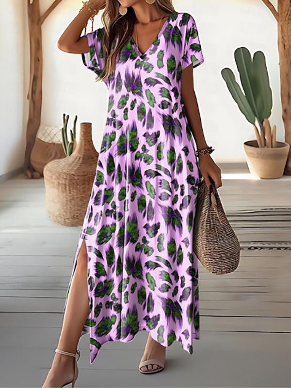 Lunara | Bedrucktes Maxikleid mit entspannter Passform