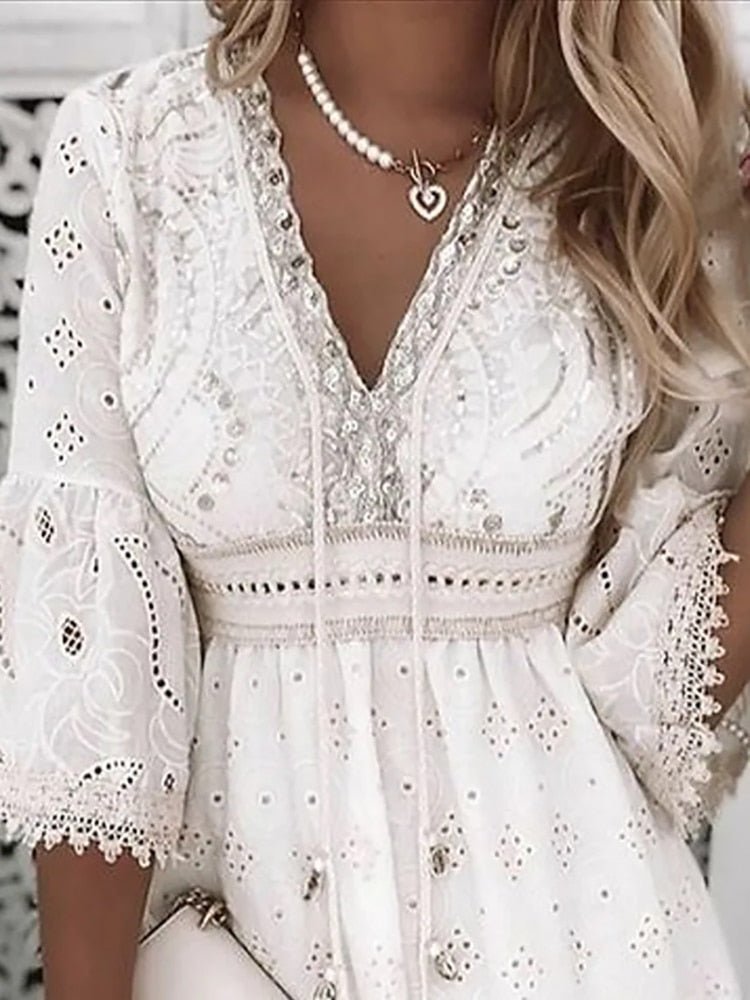 Brunika | Minikleid im Boho-Chic-Stil