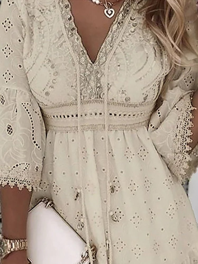 Brunika | Minikleid im Boho-Chic-Stil