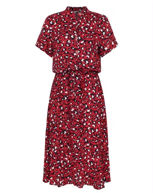 Melure | Bedrucktes Midikleid mit lockerer Passform