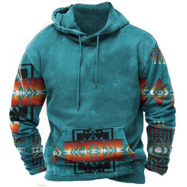 Brooks | Kapuzenpullover mit Aztekenmuster