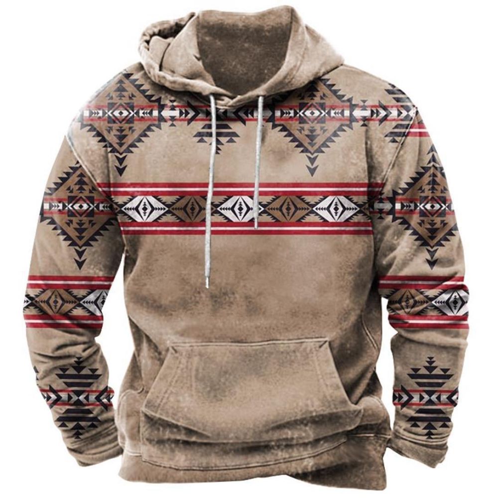 Brooks | Kapuzenpullover mit Aztekenmuster