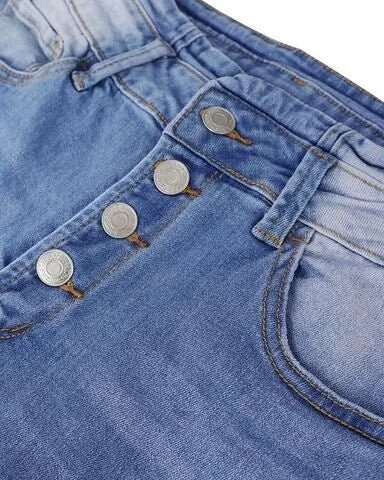 Reniva | Hoch taillierte Schlagjeans
