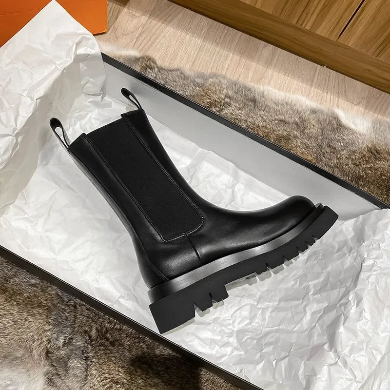 Zorynthia | Eclipse-Tread Chelsea Mid Boots