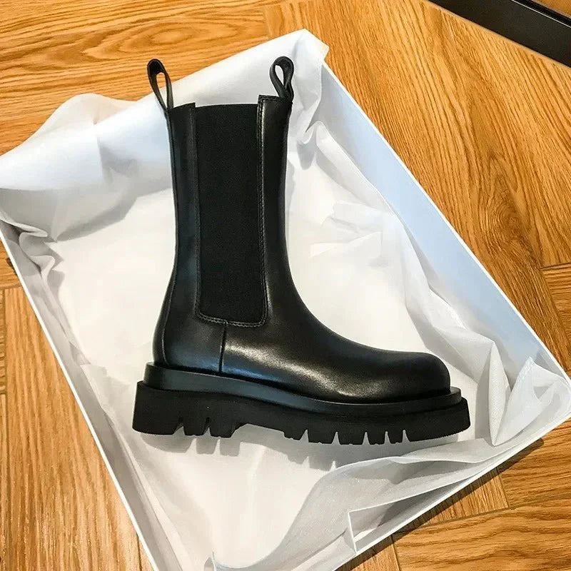 Zorynthia | Eclipse-Tread Chelsea Mid Boots