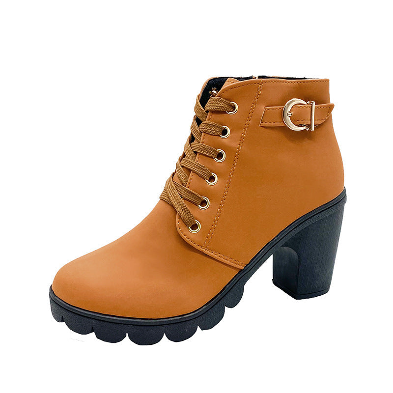 Stiefel mit dickem Absatz für Damen