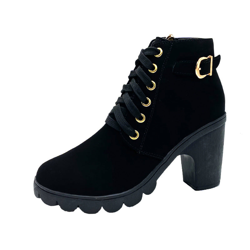 Stiefel mit dickem Absatz für Damen