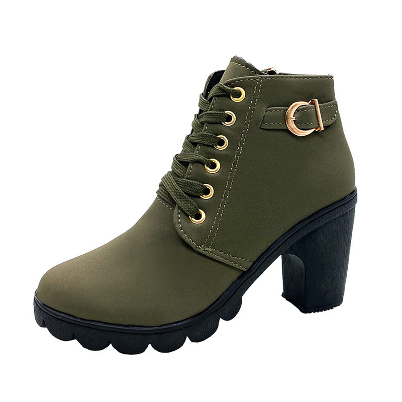 Stiefel mit dickem Absatz für Damen
