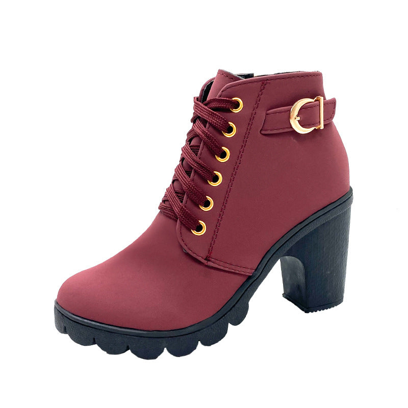 Stiefel mit dickem Absatz für Damen