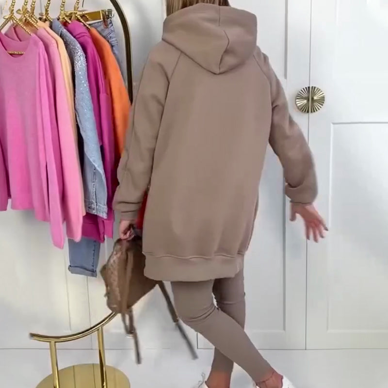 Stilvolles Set aus Hoodie und Hose