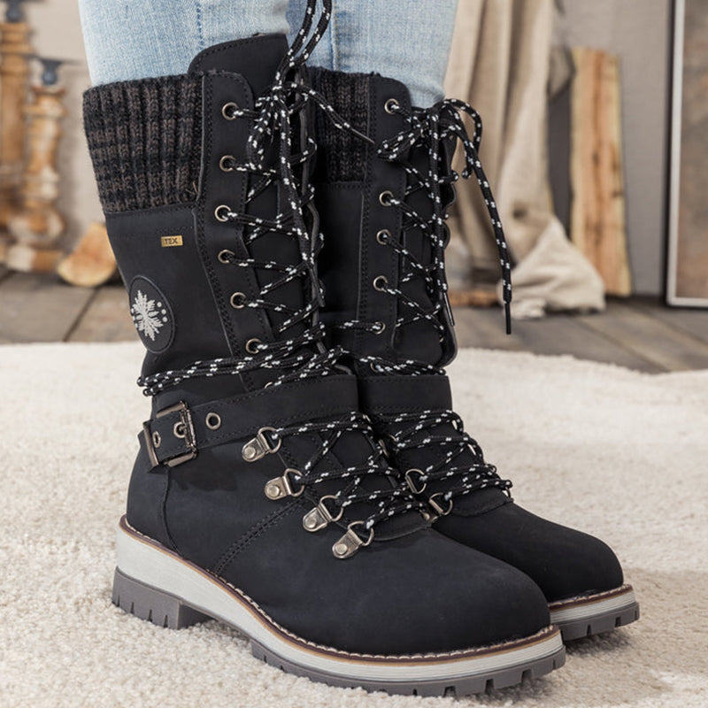 Wasserdichte kniehohe Schneestiefel