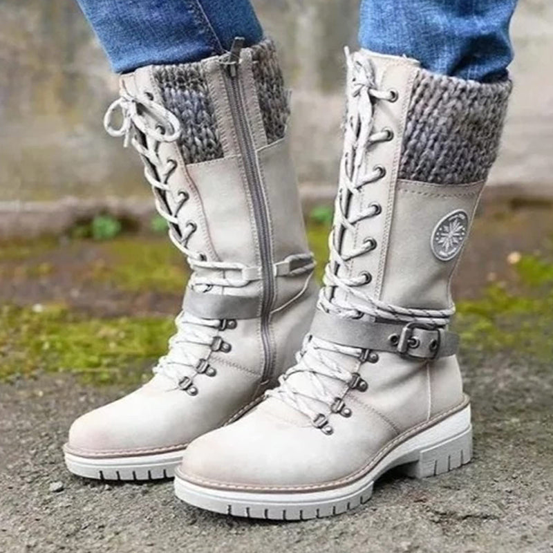 Wasserdichte kniehohe Schneestiefel