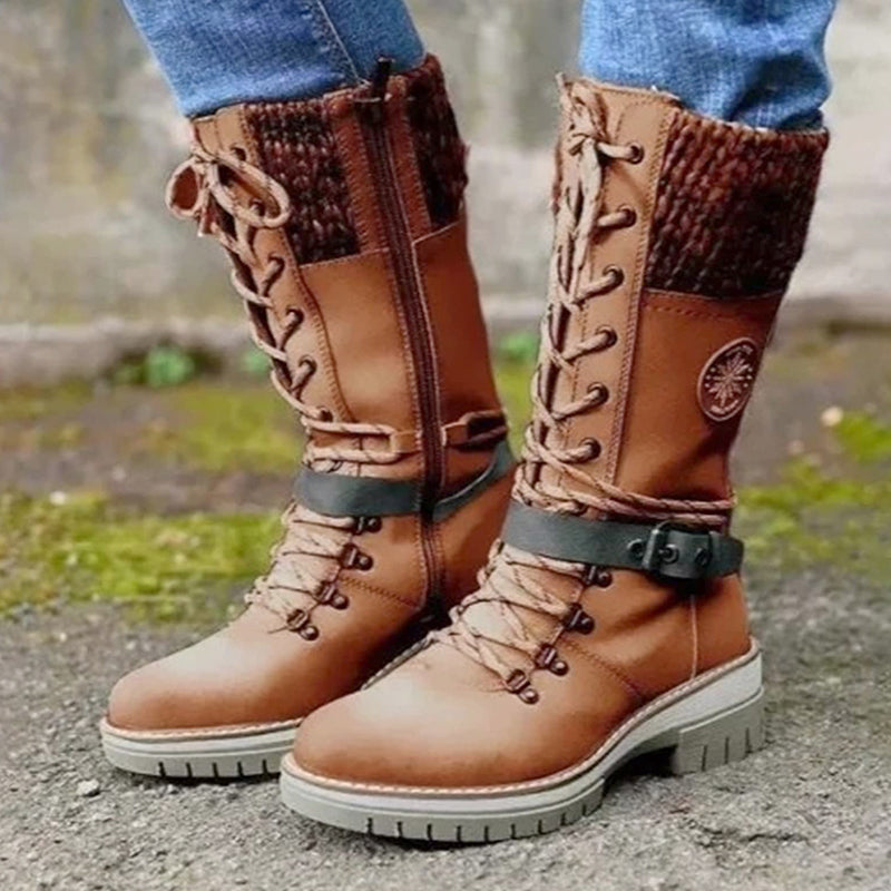 Wasserdichte kniehohe Schneestiefel